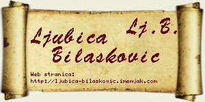 Ljubica Bilašković vizit kartica
